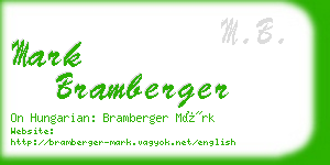 mark bramberger business card